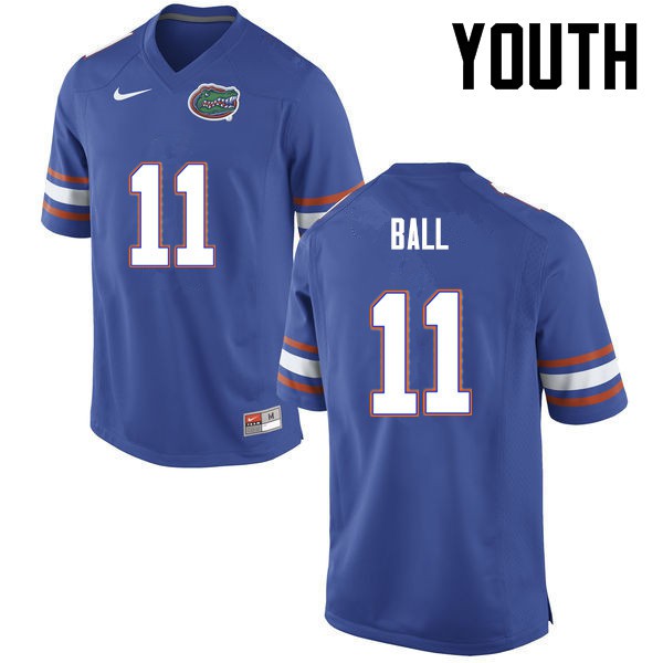 Florida Gators Youth #11 Neiron Ball College Football Blue